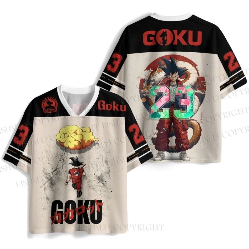 Anime Merchandise For Women - Dragon Ball Football Jersey Unisex V-Neck