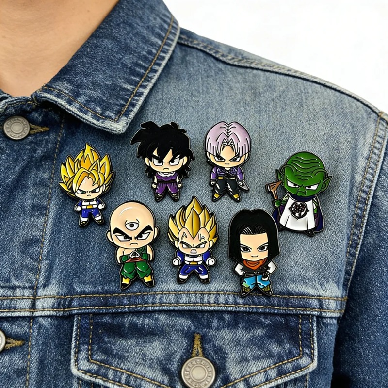 7pcs Set Cute Manga Brooches f – Enamel Pin Set recenzja i cena