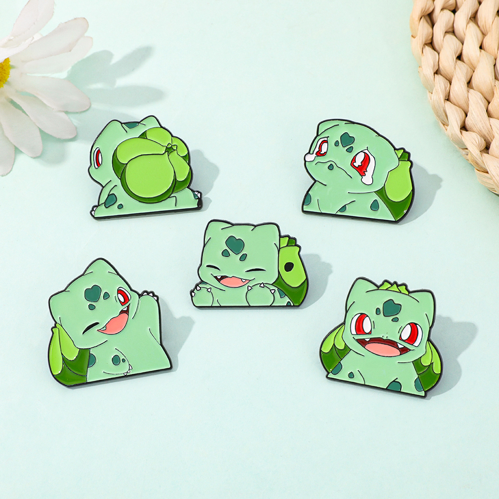 Bulbasaur Inspired Enamel Lape – Enamel Pin Set recenzja i cena
