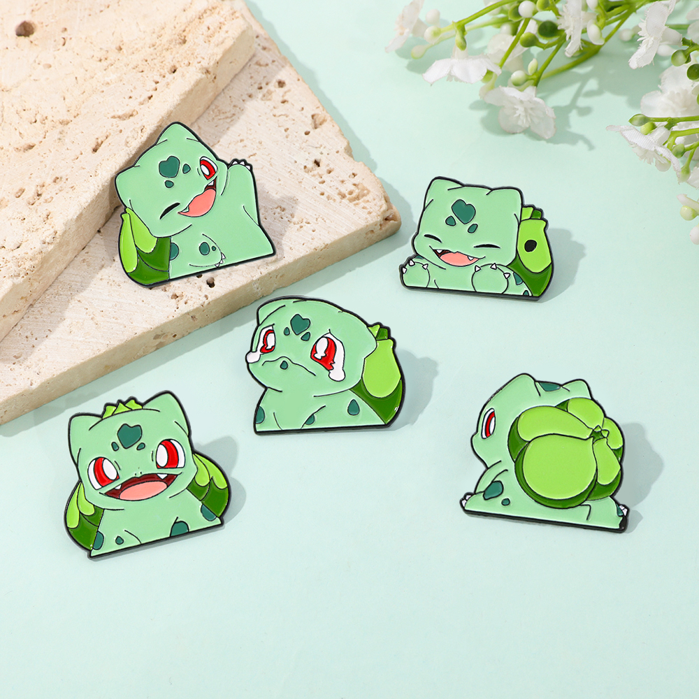 Bulbasaur Inspired Enamel Lape – Enamel Pin Set recenzja i cena
