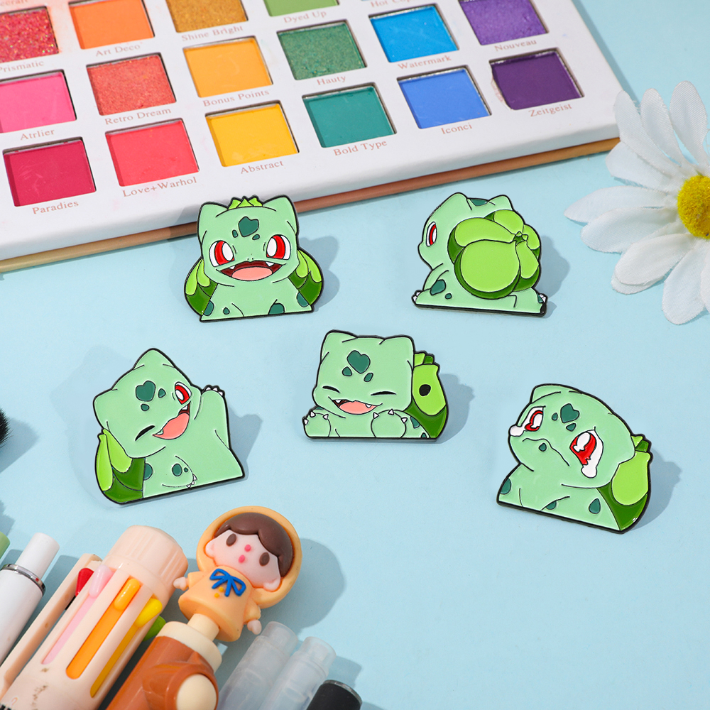 Bulbasaur Inspired Enamel Lape – Enamel Pin Set recenzja i cena