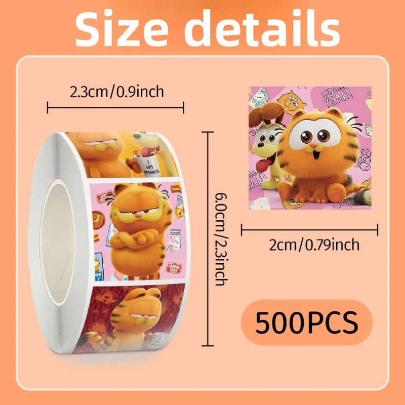 Garfield cartoon cute 500pcs r – Anime Merchandise Wholesale recenzja i cena