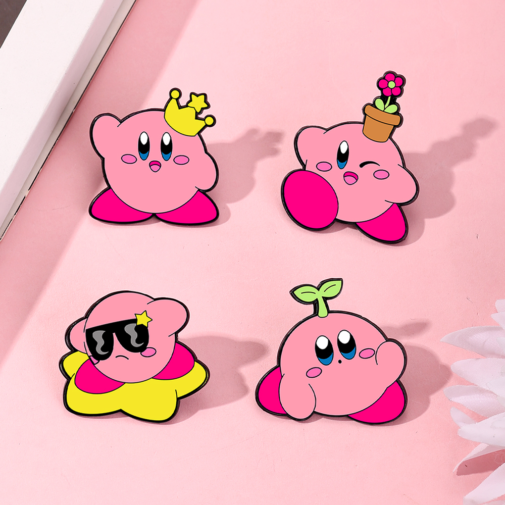 4pcs Kirby Enamel Lapel Pins S – Enamel Pin Set recenzja i cena