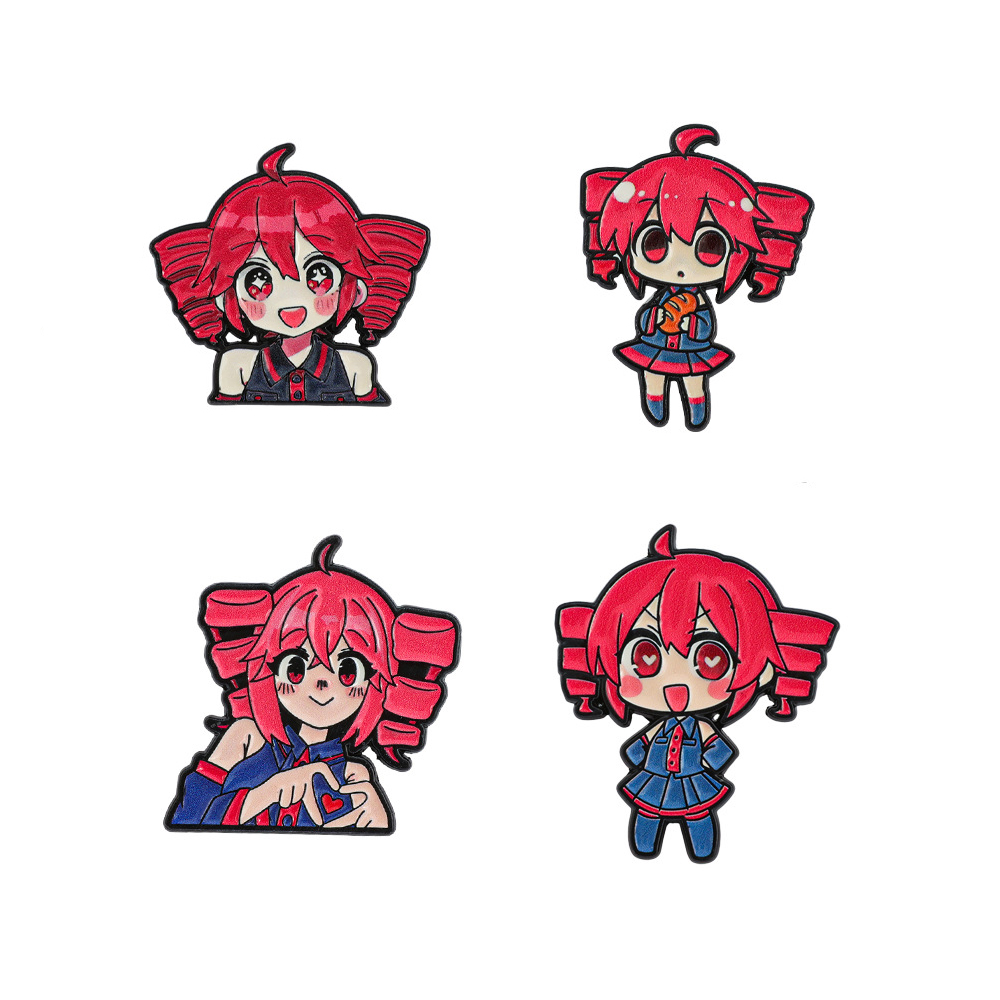 4pcs Anime Cute Cartoon Brooch – Enamel Pin Set recenzja i cena
