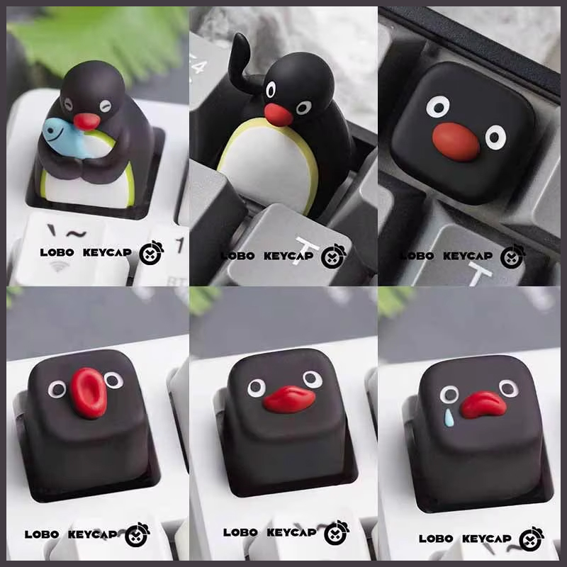 Cute Penguin Image Pingu Serie – Keycap Artisan Anime recenzja i cena