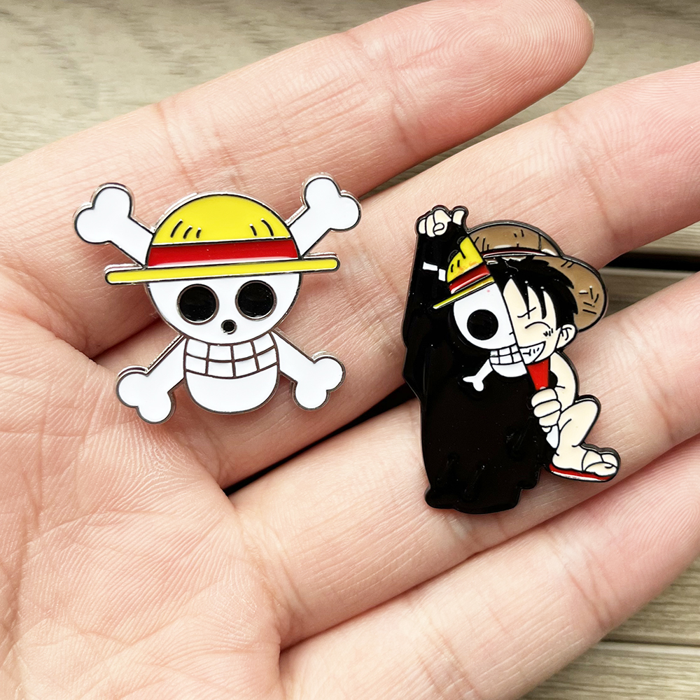 2026 New 2pcs Cute Luffy Anime – Enamel Pin Set recenzja i cena