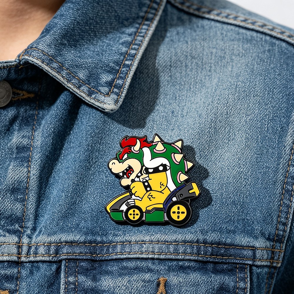 Cartoon Dinosaur Bowser Racing – Enamel Pin Set recenzja i cena
