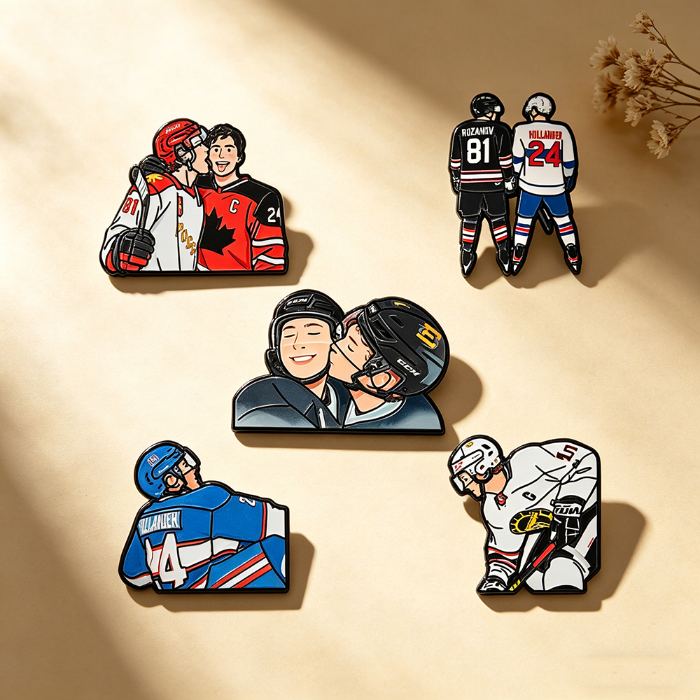 5pcs Heated Rivalry Cartoon ic – Enamel Pin Set recenzja i cena