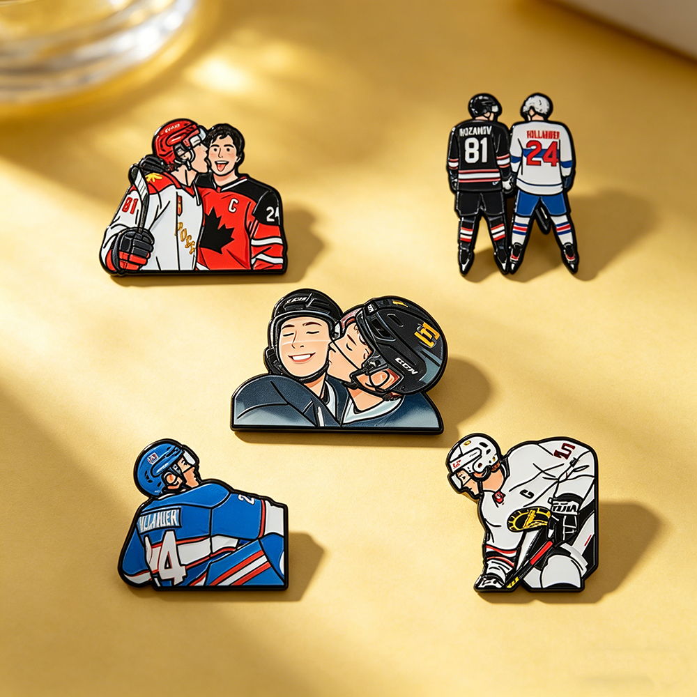 5pcs Heated Rivalry Cartoon ic – Enamel Pin Set recenzja i cena