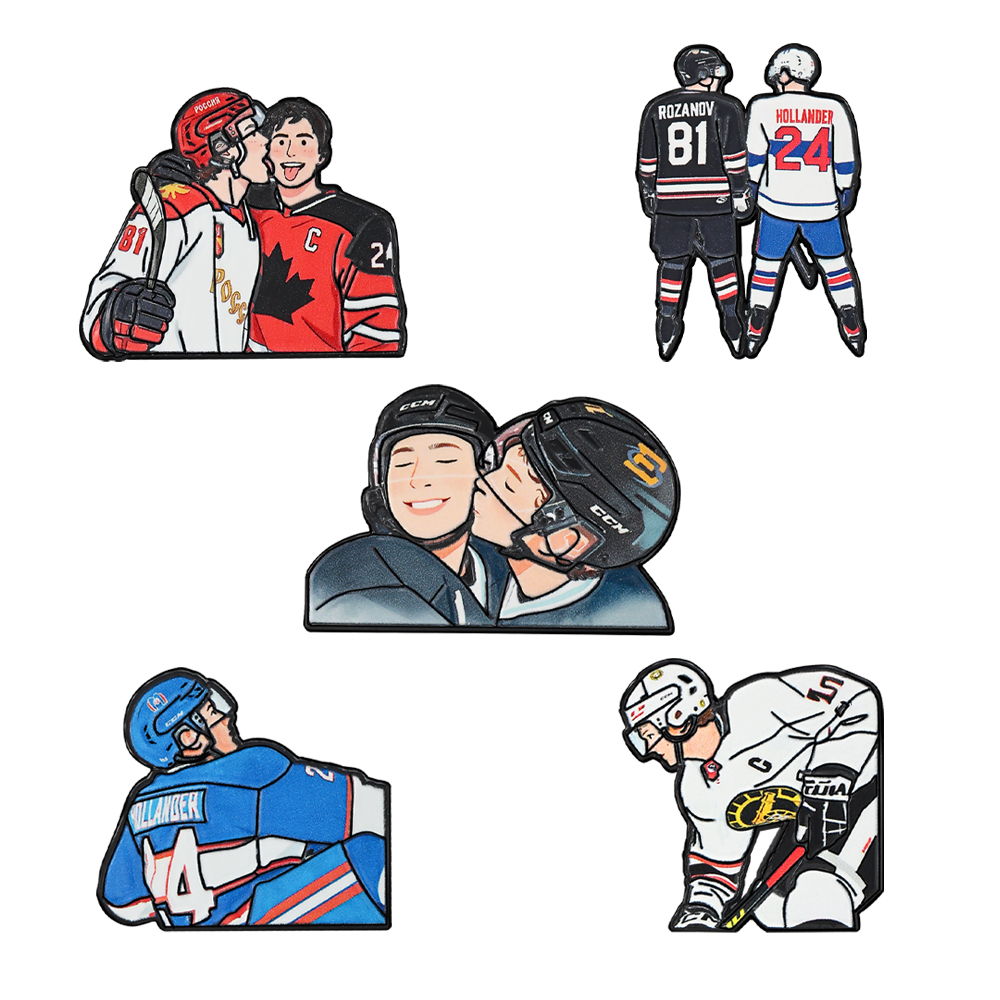 5pcs Heated Rivalry Cartoon ic – Enamel Pin Set recenzja i cena