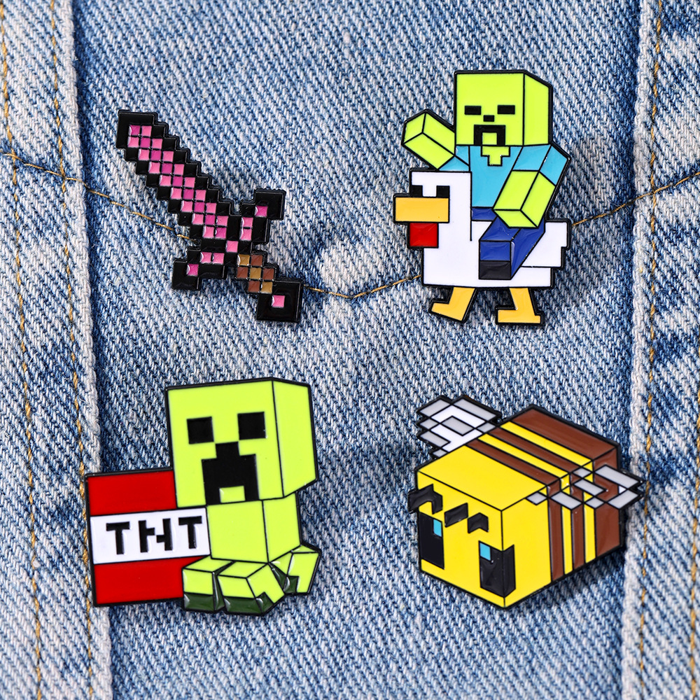 4pcs Cute Baby Zombie Chicken  – Enamel Pin Set recenzja i cena