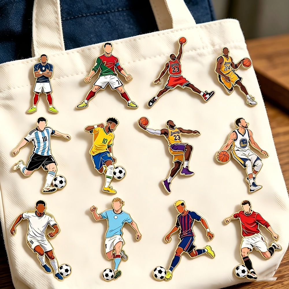 4/12pcs Sports Star Enamel Pin – Enamel Pin Set recenzja i cena