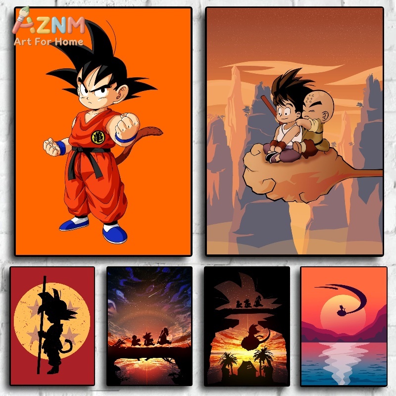 AZNM Dragon Ball Kid Goku Kril – Anime Merchandise Posters recenzja i cena