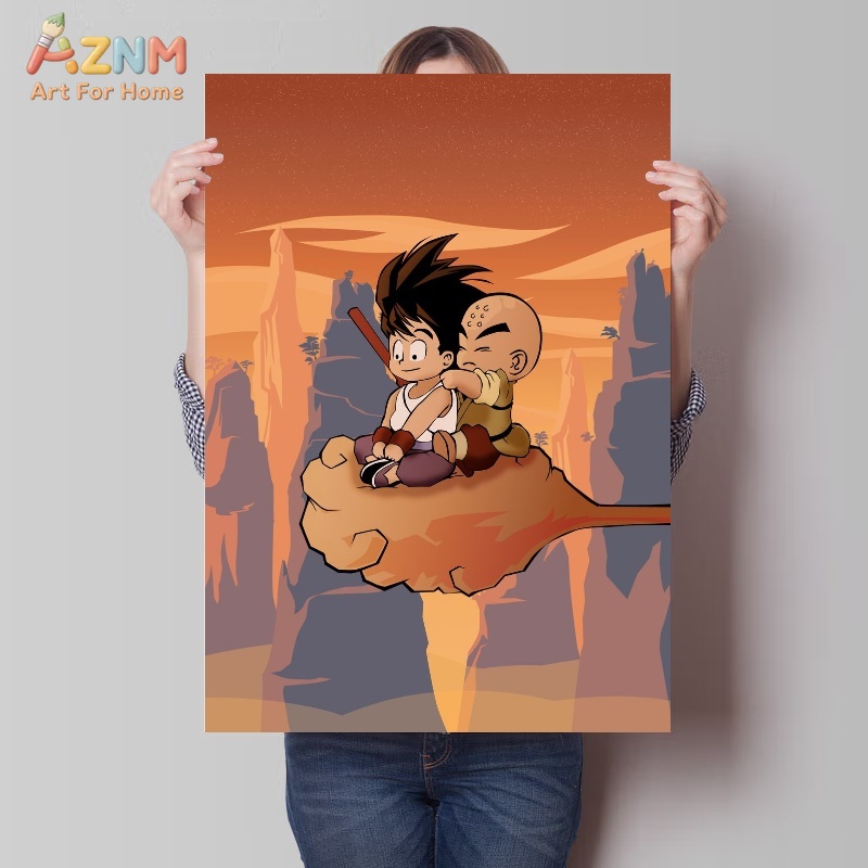 AZNM Dragon Ball Kid Goku Kril – Anime Merchandise Posters recenzja i cena
