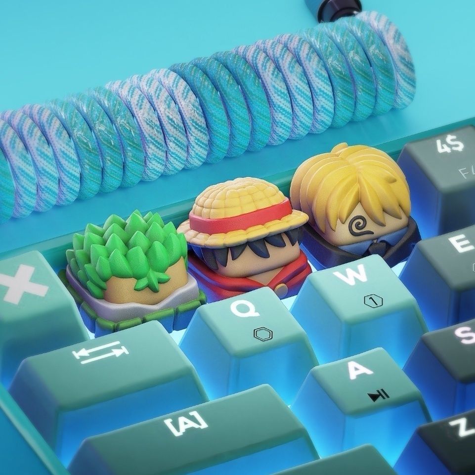 New Kawaii ONE PIECE Luffy Key – Keycap Artisan Anime recenzja i cena