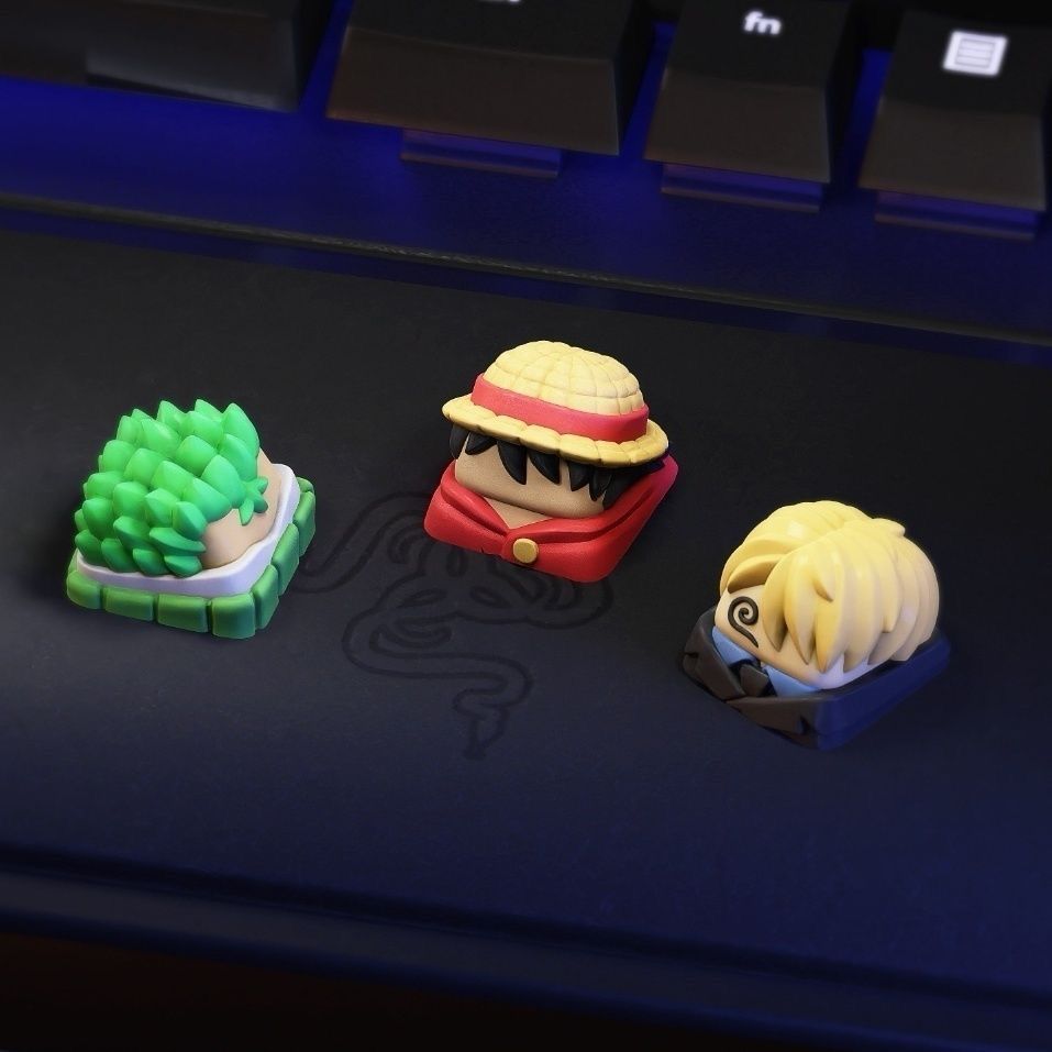 New Kawaii ONE PIECE Luffy Key – Keycap Artisan Anime recenzja i cena