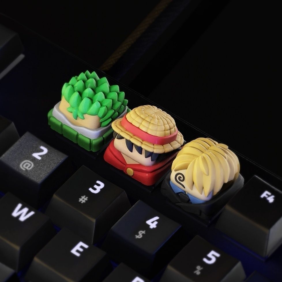 New Kawaii ONE PIECE Luffy Key – Keycap Artisan Anime recenzja i cena